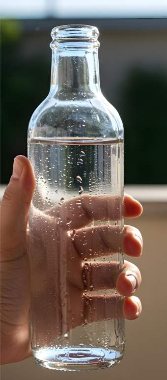 Schoon en helder water ingeschonken in een karaf